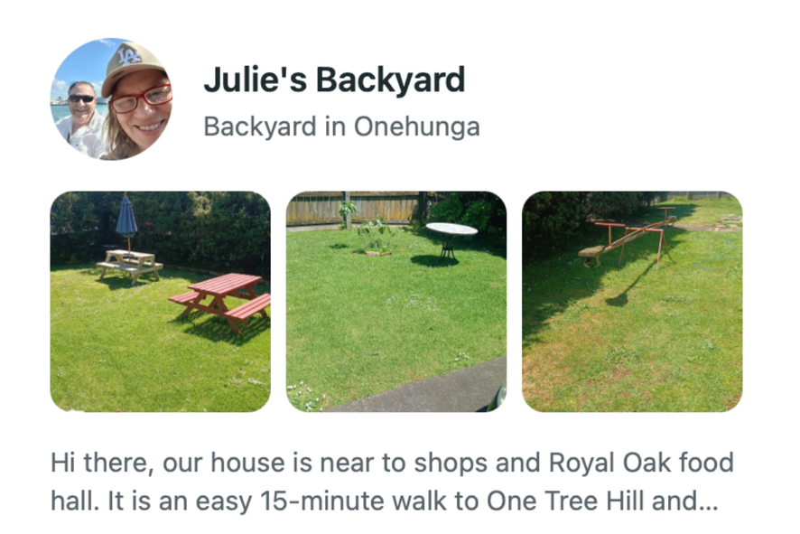 Julie's Backyard - Early Host